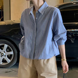 Toloer 2025 New Solid Color Shirt Slim Fashion Shirt Elegant Temperament Commuting OL Chiffon