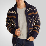 And Winter New Men's Fashion Clip Casual Cardigan Jacket Long-Sleeved Jacket Knitted Sweater