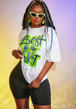 White Casual O-Neck Short Sleeves Letter Print Two Piece Shorts