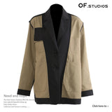 New Irregular Cut Hollow Niche Blazer Tops Female