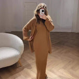 Fashion Explosion In The Autumn Of 2025 Languily Knitted Dress Suit