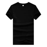 New Men Solid Color T Shirt Mens T-shirts Summer Skateboard Boy Tee Multi Color Casual Tops Simple