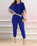 Autumn And Winter New Large-Size Women's Two-Piece Set Of Gliders