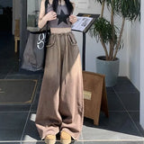 American Style Gradient Slimming Boyfriend Jeans-Outfit