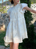 New Silk Dress Women's French Temperament Style Three-Dimensional Embroidered Doll Dress Shenzhen Nanyou Women's