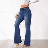 For The New Fashion Personality High-Rise Elasticity Thin Trousers Jeans