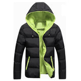Winter Warm Hooded Parka Coat Men 2021 New Autumn Fashion Casual Slim Parka Men Thick Waterproof Zipper Coat