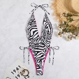 2022 New Sexy Drawstring With Double-Sided Swimsuit Bikini
