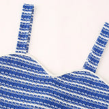 Spring Vacation Style Striped Top 2298200 Shorts 2298192-Outfit