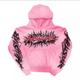 High Street Ins Minority Retro Print Letters Loose Hooded Sweaters For Men And Women In Autumn And Winter-Outfit
