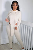 Casual Irregular Hoody Top and Pants