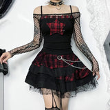Summer New Sexy Hot Girl Blouse Women's Dress Dark Fashion Five-Pointed Star Suspenders Vest Girl-Outfit