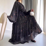Fashion Printing Bohemian Style Dress In Autumn