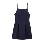 Dew-Back Party Dress Dress 2025 Summer Sleeveless Slings With Short Mini