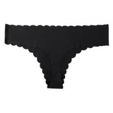 Lady One-Thick Thread Wave Side Cotton Crotch Low-Waist Bikini Trousers