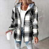 Leisure Explosion Lady Big Lattice Lady Jacket Lattice Autumn Winter
