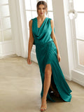 Cowl Neck Split Sleeveless