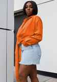 Sexy Deep-V Irregular Cropped