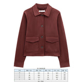 Pocket Women's Texture Collar Coat Effect Velvet Face 2025 Long Sleeve Single Row Buckle