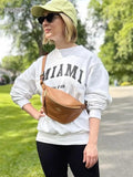 Fashion Women Sweatshirts Tops Autumn Vintage Faded Washed Letters Sweatshirts Long Sleeve O-Neck Pullover Tops Streetwear-Outfit