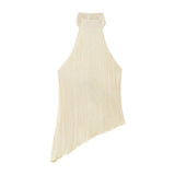 New Autumn Style Asymmetrical Neck Top 0219810 Pleated Trousers 0219811-Outfit