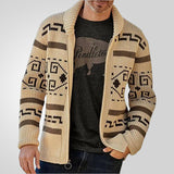 And Winter New Men's Fashion Clip Casual Cardigan Jacket Long-Sleeved Jacket Knitted Sweater