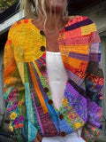 New 3D Printed Women's Cardigan Knitted Jacket Spring Autumn Shirt