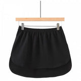 Fake Fashion False Shirt Tail Blouse Hem 2021 top New Cotton Detachable black Underskirt UK skirts womens mini
