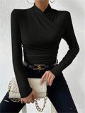 And Winter New Design Sense Cross-Collar Repair Hosting Folding