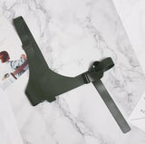 Pu Leather Black Irregular Split Joint Strap Belt Personality Women New Fashion Tide All-match Spring Autumn 2023