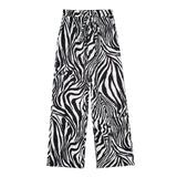 New Pocket Pendent Loose Shirt Elastic Waist Pant Suit-Outfit