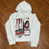 2025 Spoder Spider Web Print Hooded Hooded Hooded Hooded Casual Loose