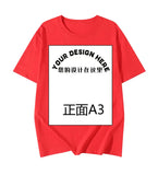 Pattern Printed T-Shirt Small Batch Order Stable Short Sleeve Top