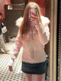 Women's Autumn And Winter Fashion With A New Short-Term Warm Collar Collar Zip Cotton Coat