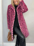 2025 Fashion Leopard-Print Warm Plush Long