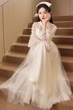 Chinese Adult Ceremony Collared Cheongsam Evening Dress Student Vocal Art Exam Dress 2025 New Long-Sleeved