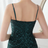 Shining Sequins V Neck Strapless Slim Formal Cocktail Party