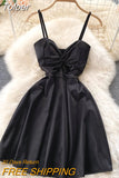 Twist V-neck Spaghetti Strap Mini Party Dress Women Leopard Print Sleeveless High Waist A-line Club Night Out Dress