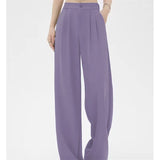 Pants Women Spring And Autumn 2025 New High Waist Hanging Feeling Loose Straight Broad Leg Pants Trousers Casual