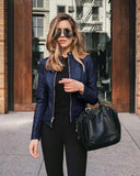 Jacket Women Coat Jacket PU Leather Fashion Short Coat Thin Female Jacket Coat Outwear