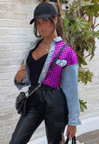 Purple Mermaid Cropped Denim Jean