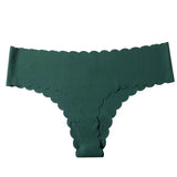 Lady One-Thick Thread Wave Side Cotton Crotch Low-Waist Bikini Trousers