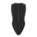 Bodysuit Sexy Bodysuit Women's Fashion Bodycon Body Basic Top Sleeveless Summer Bodysuit Jumpsuit One