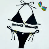 Bikini 2021 Sexy Swimwear Women Halter Push Up Swimsuit Female Brazilian Bikini Set Bather Bathing Suits Summer Beach
