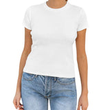 Women Goth Clothes y2k Crop Tops Summer 2024 T shirts Grunge 2000s Trashy Aesthetic Short Sleeve Tees Young Girls Streetwear-Outfit