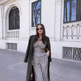 2025 New Belt With Neck Neck Vest Style Blouse + Trousers