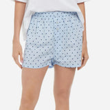 Women's Y2K Vintage Retro Shorts Button Front Casual Elastic Low Waist Plaid/Striped Print Lounge Short Pants-Outfit
