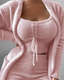 Casual Fleece With Pocket Long