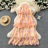 2025 Court Wind V Tie Belt Belt Belt Belt Lantern Sleeve Print Thin Long