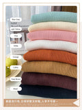 Women Sweater Pullover Turtleneck Autumn New 2023 Long Sleeve Slim Elastic Korean Simple Basic Jumper Solid Color